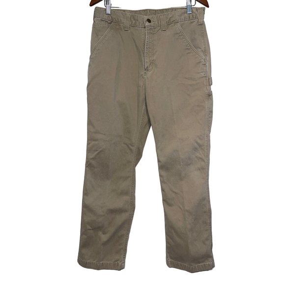 CARHARTT MENS RELAXED FIT CANVAS WORK PANTS  Size 34X30 - Picture 1 of 14